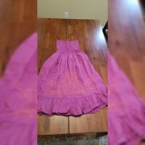 Smocked Strapless Dress